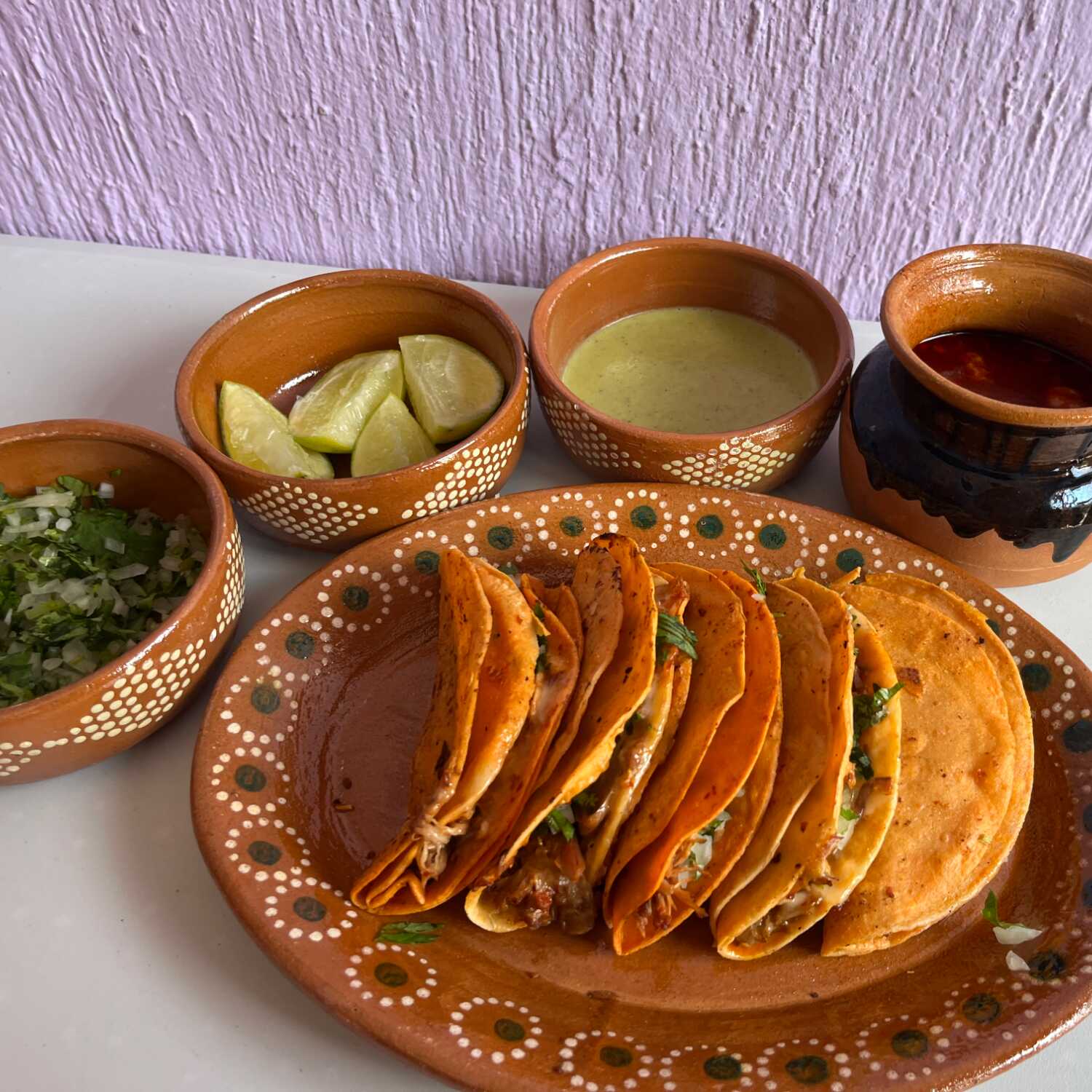 Orden de Tacos 5 Pzs con Queso