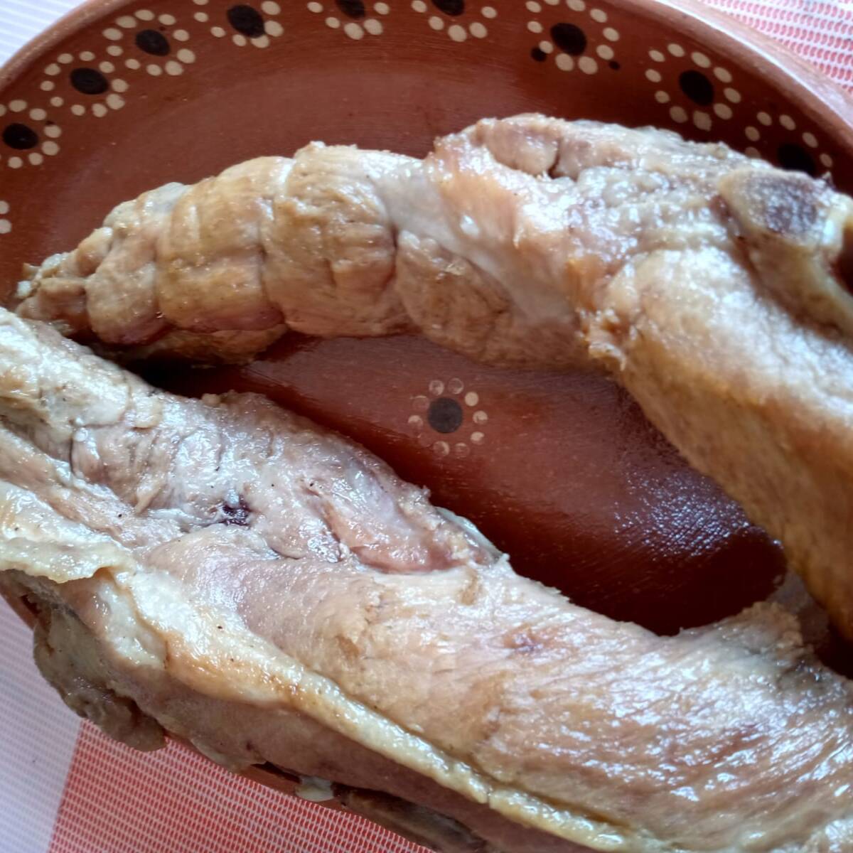 Medió kilo de costilla en carnitas
