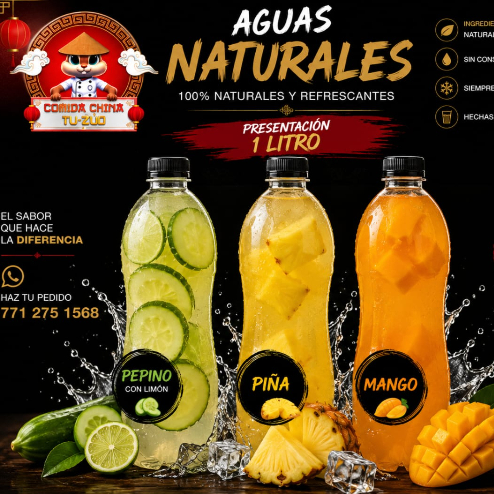 AGUA DE SABORES NATURALES