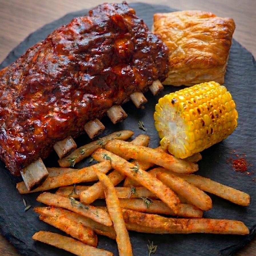 Half Rack 1/2 Costillar BBQ