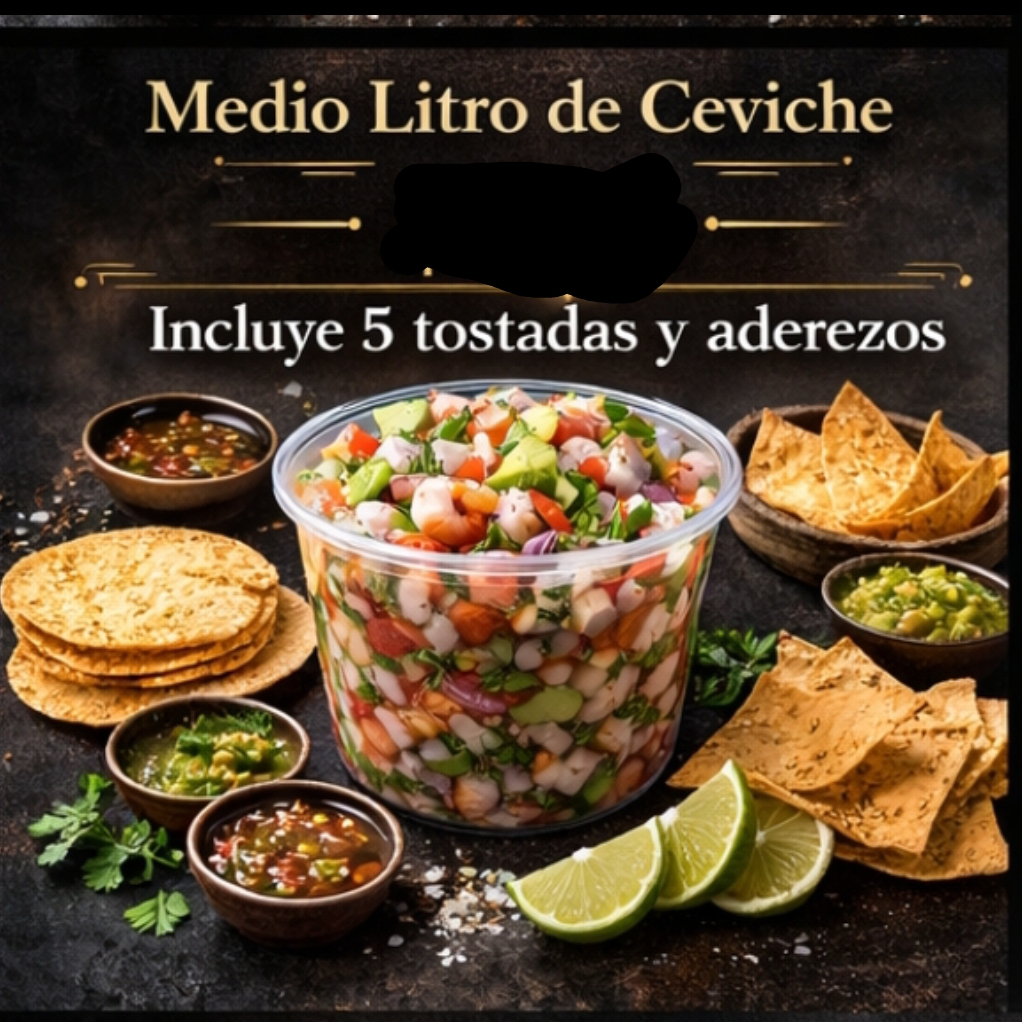 Medio Litro de Ceviche