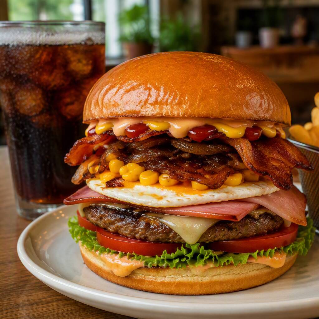 Combo Hamburguesa la Atragantada