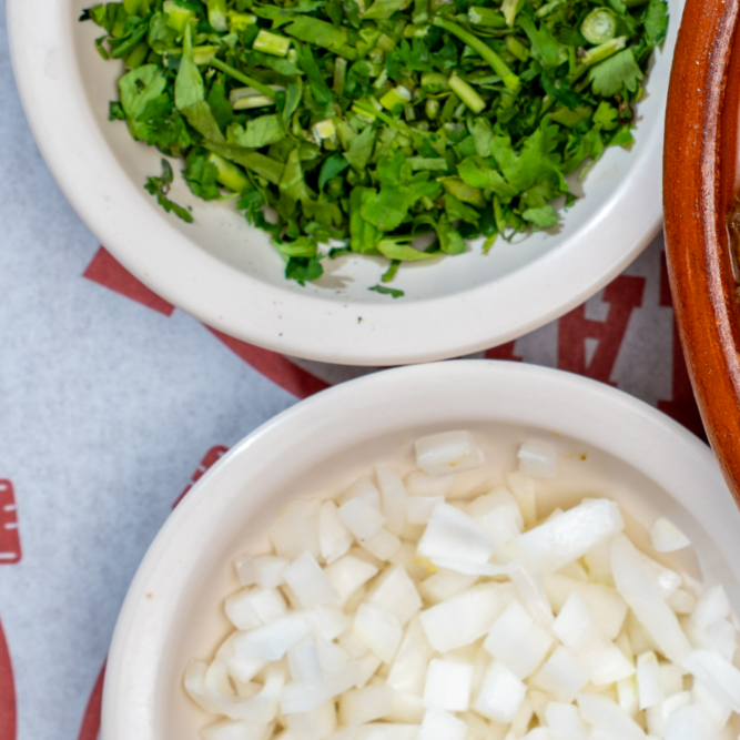 Cilantro y Cebolla