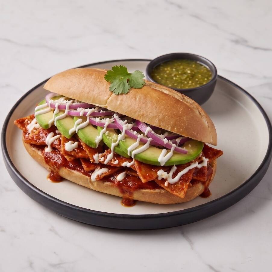 Torta de Chilaquiles