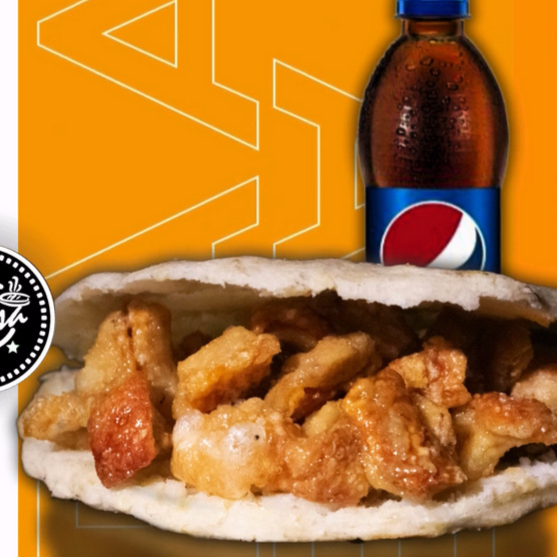 Arepa Chicharroneate + Bebida