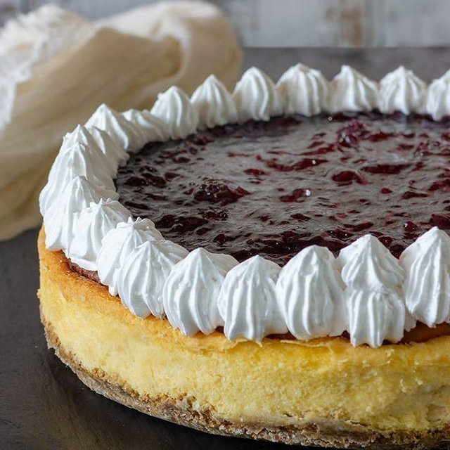 Rebanada Cheesecake Mermelada de Zarzamora