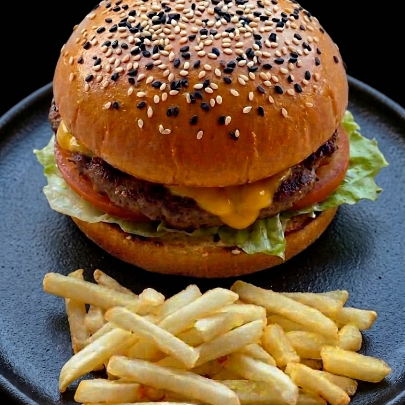 Hamburguesa con Papas
