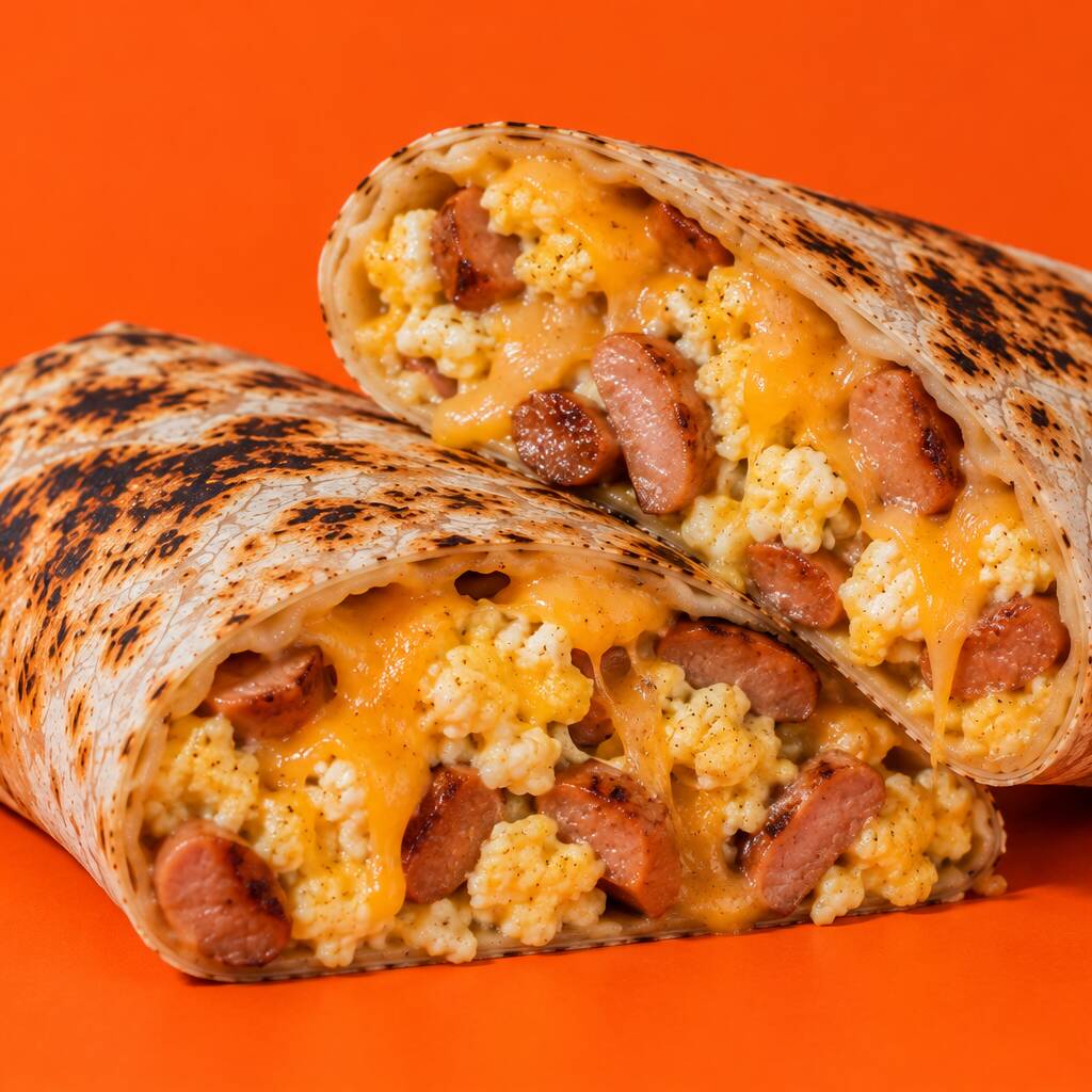 Burrito de Huevo con Salchicha