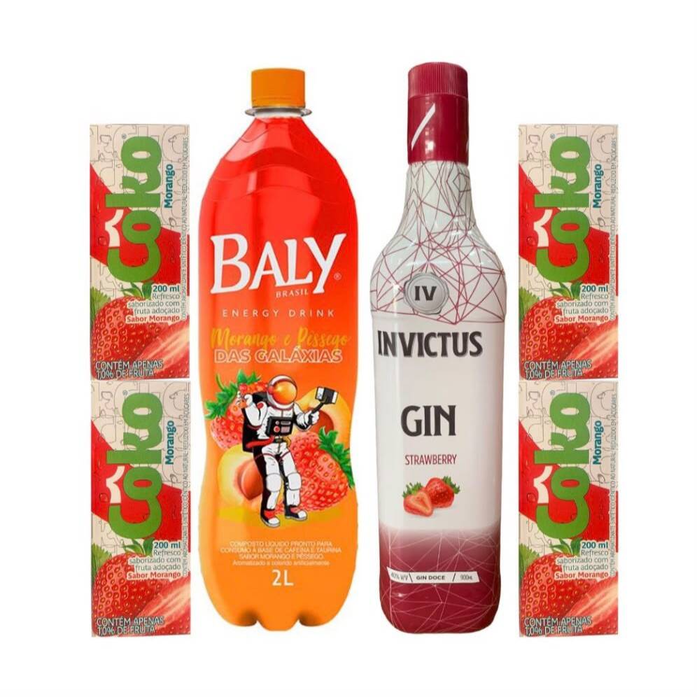 1 INVICTUS MORANGO E PESSEGO
4 GELO DE PESSEGO
1 BALY MORANGO E PESSEGO 2 LITRO