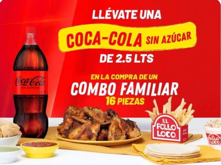Combo Familiar 16 Piezas + Coca Cola 2LT