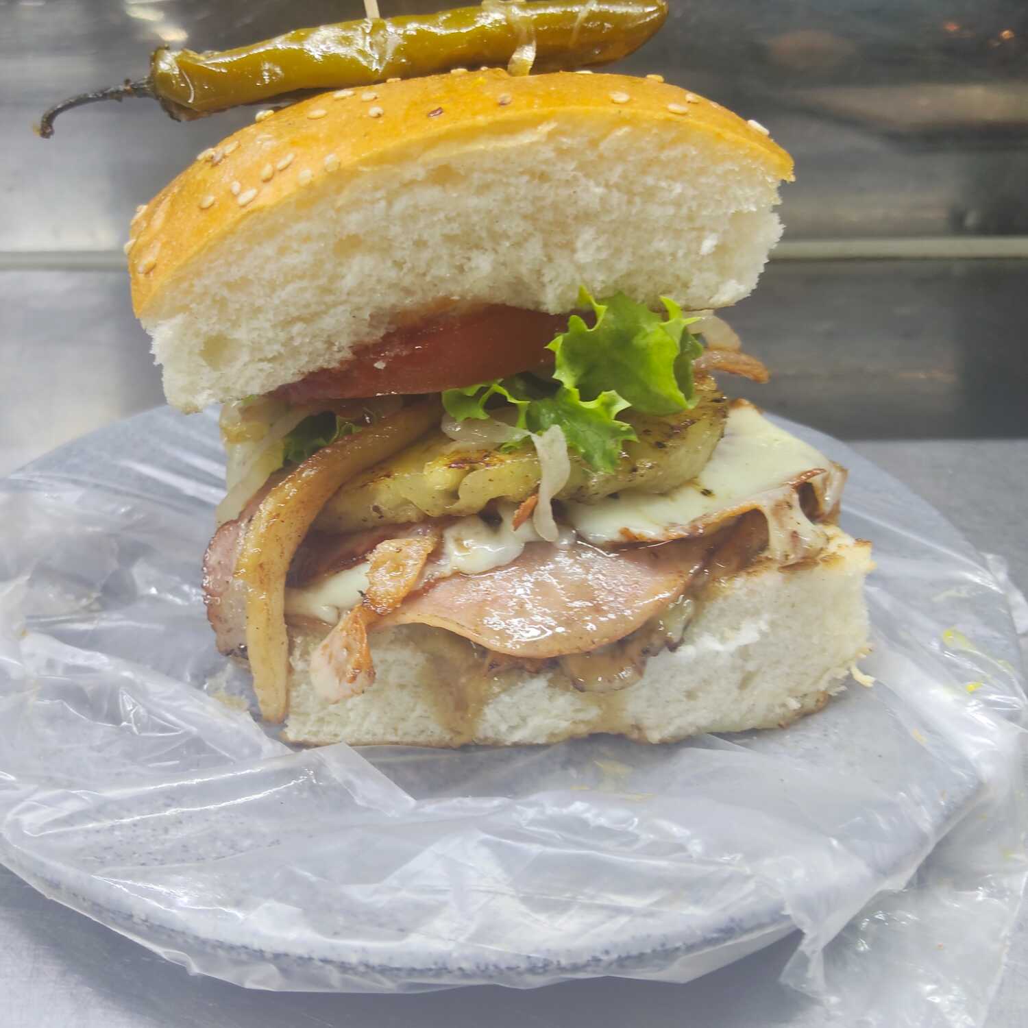 Hamburguesa Hawaiana