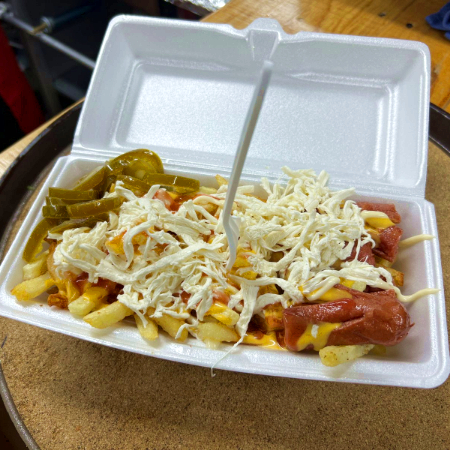 Salchipapas grandes