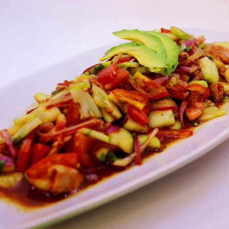 Ceviche Camarón Seco