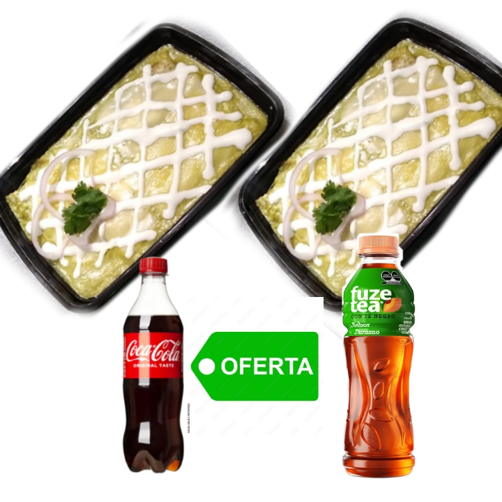 Combo 2 enchiladas 2 bebidas