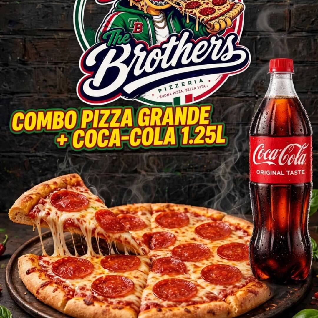 Pizza Grande + Coca Cola de 1.25L
