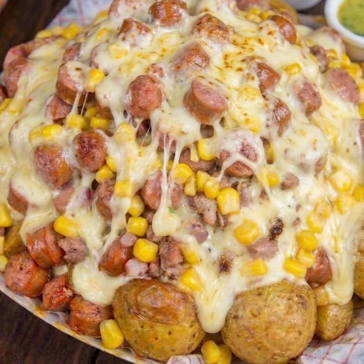 Salchipapa Extra Queso