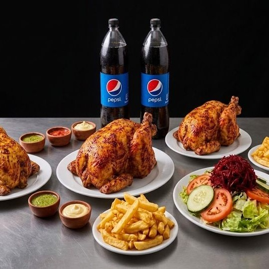 Mega Banquete 3 Pollos + 2 Gaseosas 1.5L