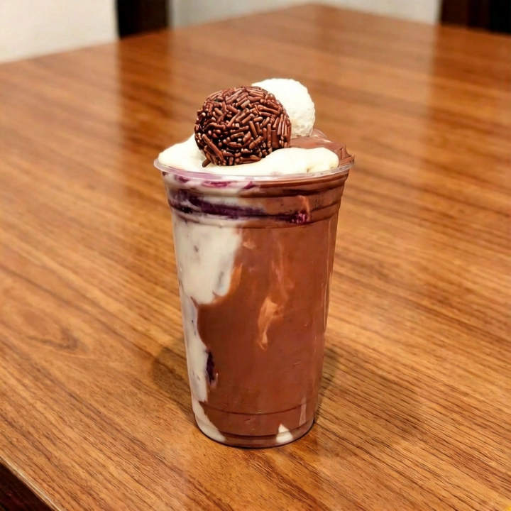Maravilhoso Açaí com creme de Ninho + Nutella + leite em pó + leite Condensado + brigadeiro e beijinho
