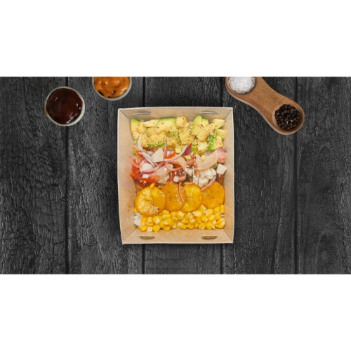 Poke Acevichado Pulpo, Calamar y Pescado