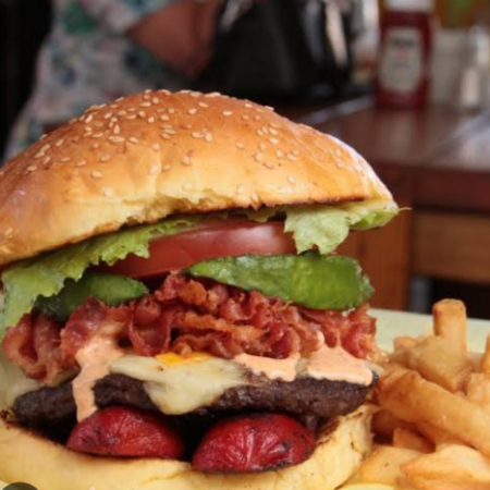 Hamburguesa Campestre con papas