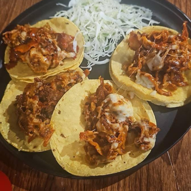 Taco MAIZ Pastor con QUESO