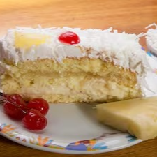 Fatia coco com abacaxi