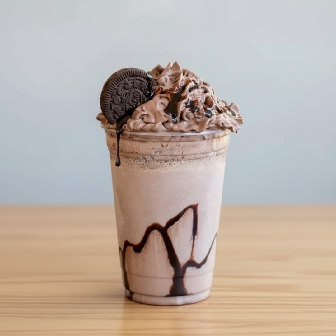 Escolha o tamanho, o sabor, e delicie -se com este irresistível milk shake!