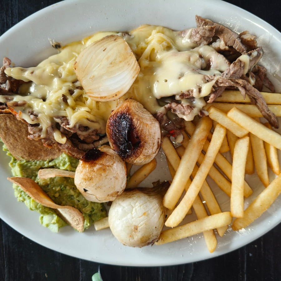 ARRACHERA AL CARBON CON QUESO