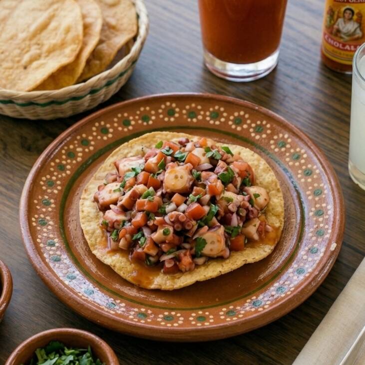 Tostada de Pulpo