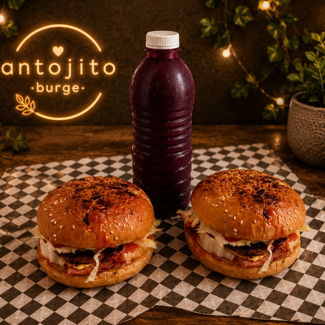 Combo 3 Dos Hamburguesa+ Bebida