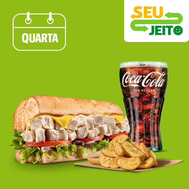 Perfeita combinação de cubos de frango defumado e cream cheese