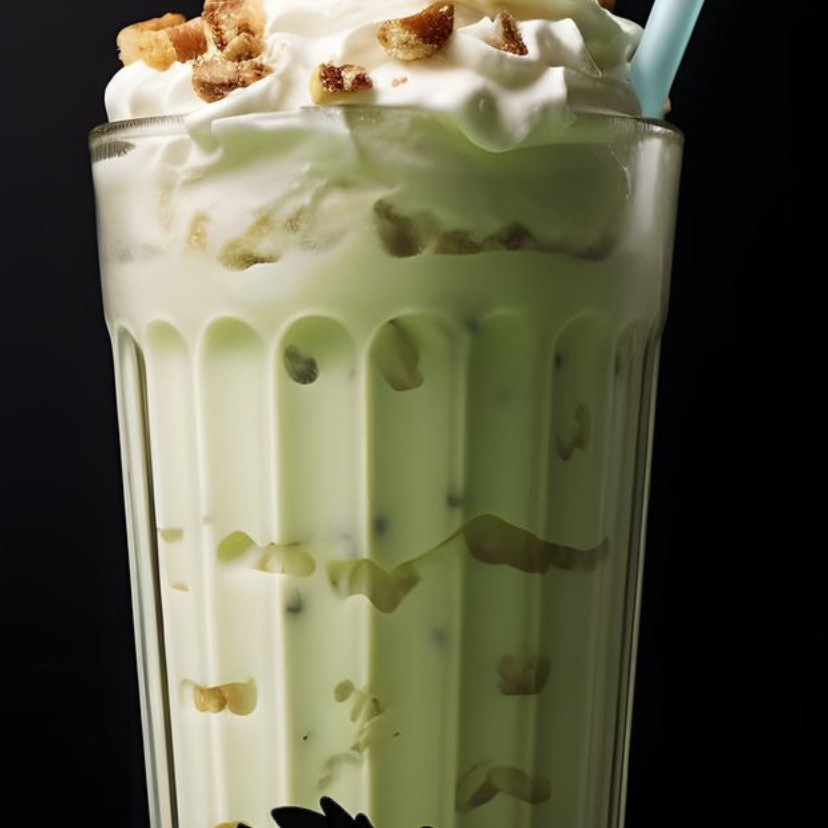 Malteada de pistache.