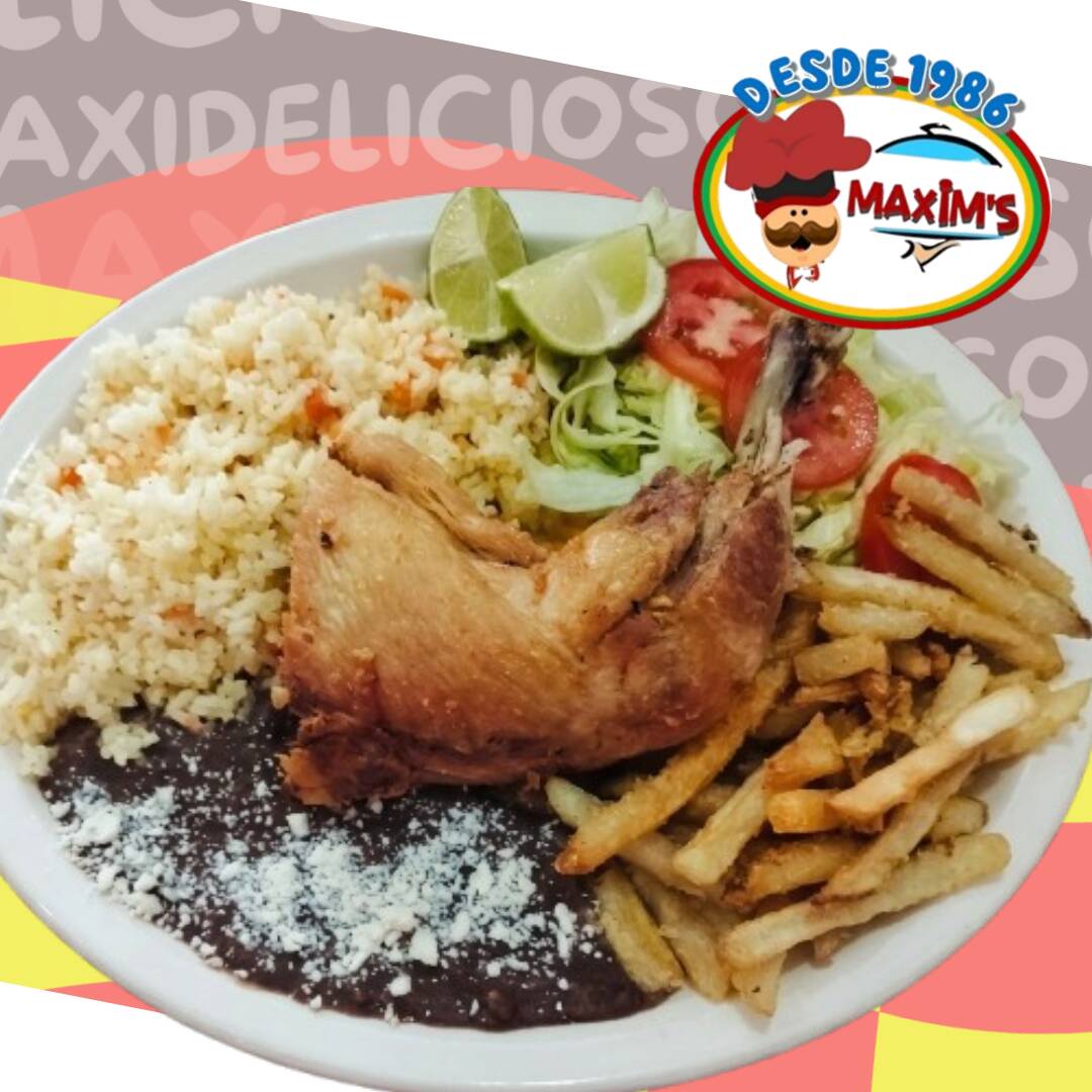 POLLO FRITO CON PAPAS