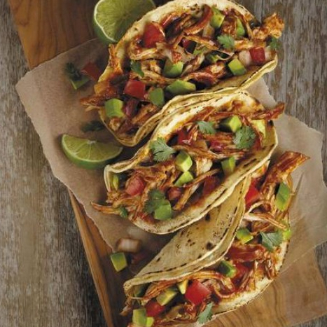 Taco de Pollo, al Estilo Mexicano