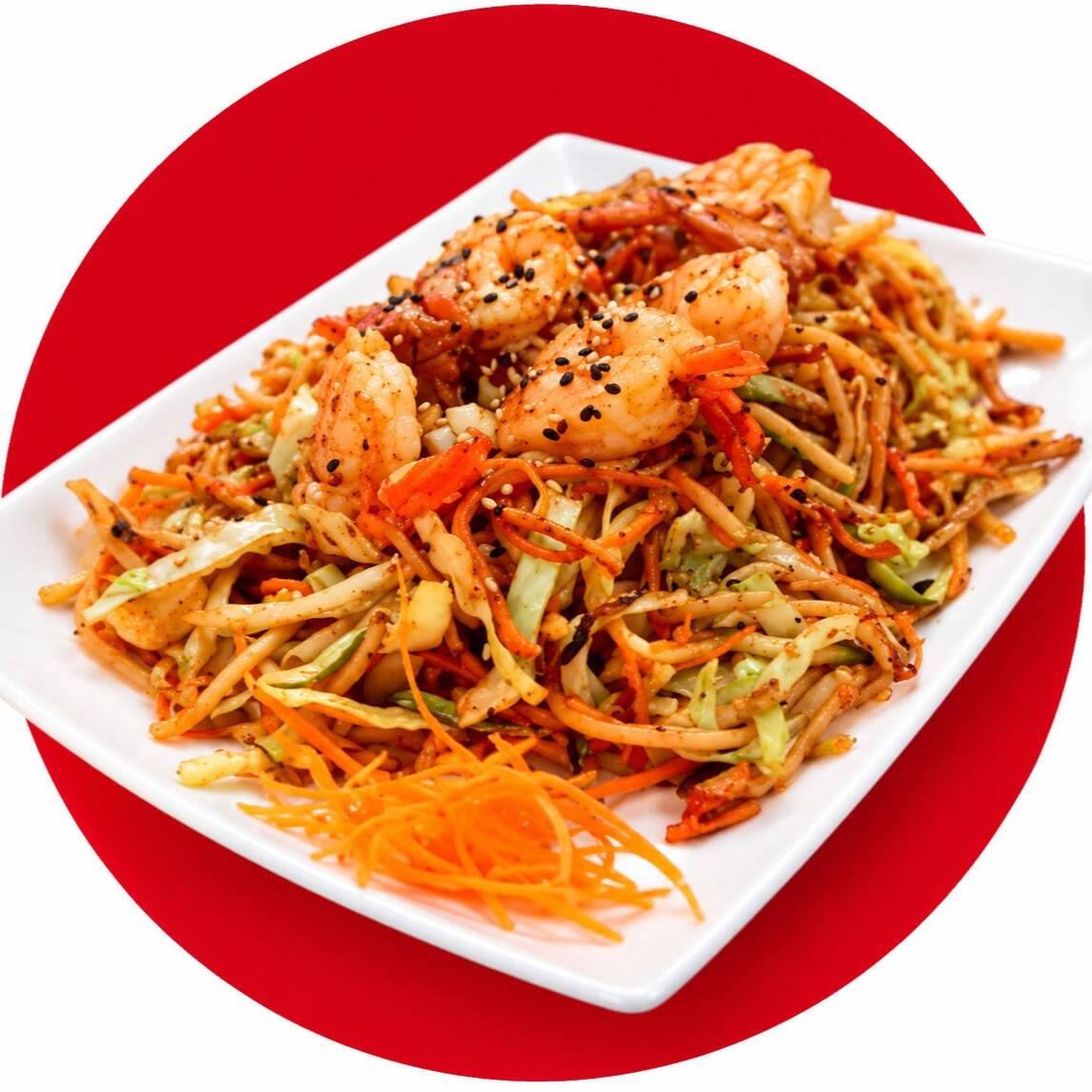 Yakisoba con Camarón 5 pzas