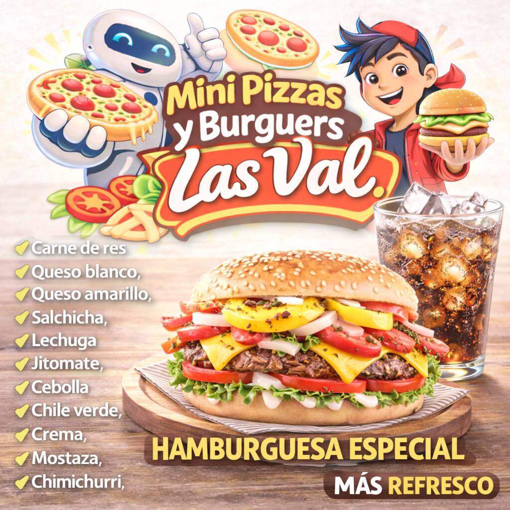 HAMBURGUESA ESPECIAL MAS REFRESCO