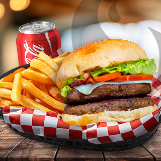COMBO DUO BURGUER C/QUESO + REFRESCO