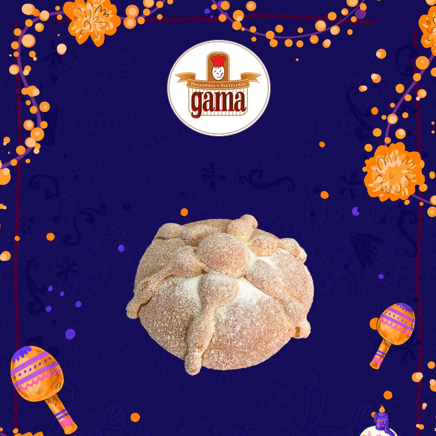 Pan de muerto individual