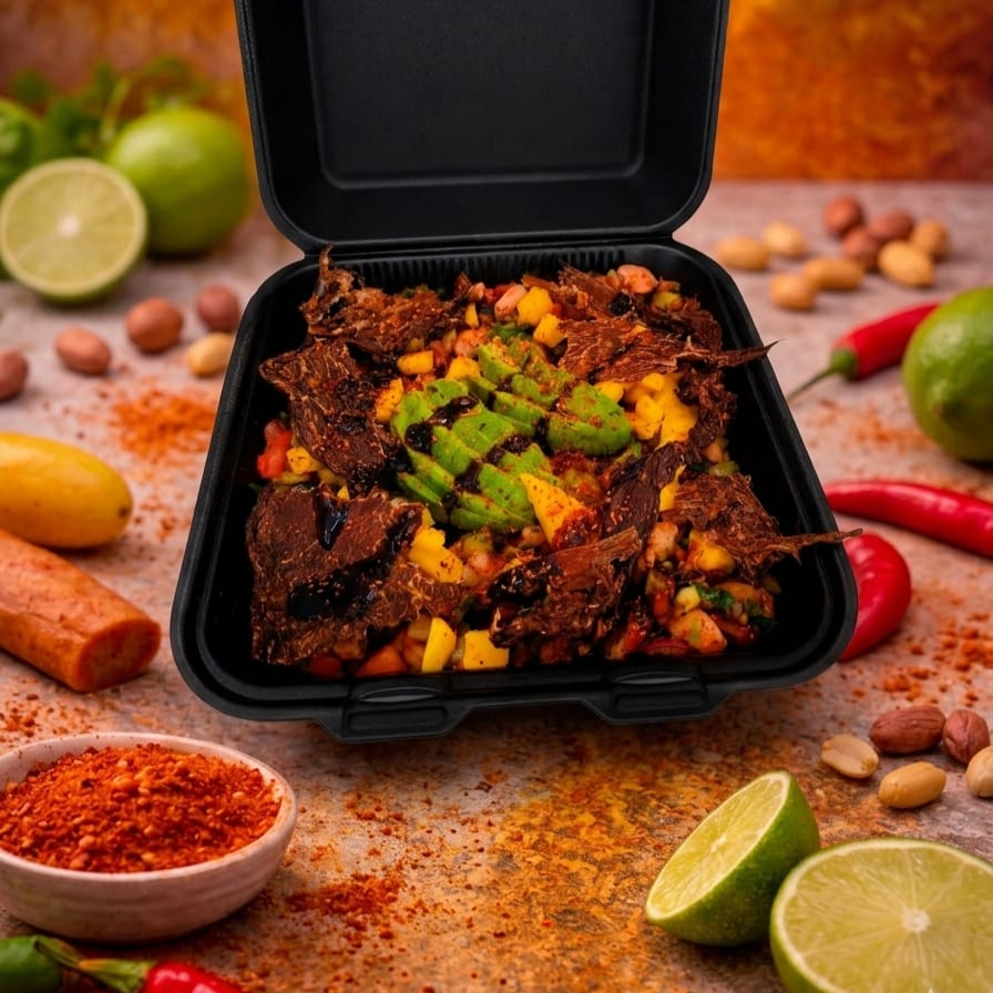 Tosticeviche de Camarón(480g) Mango Y Carne Seca