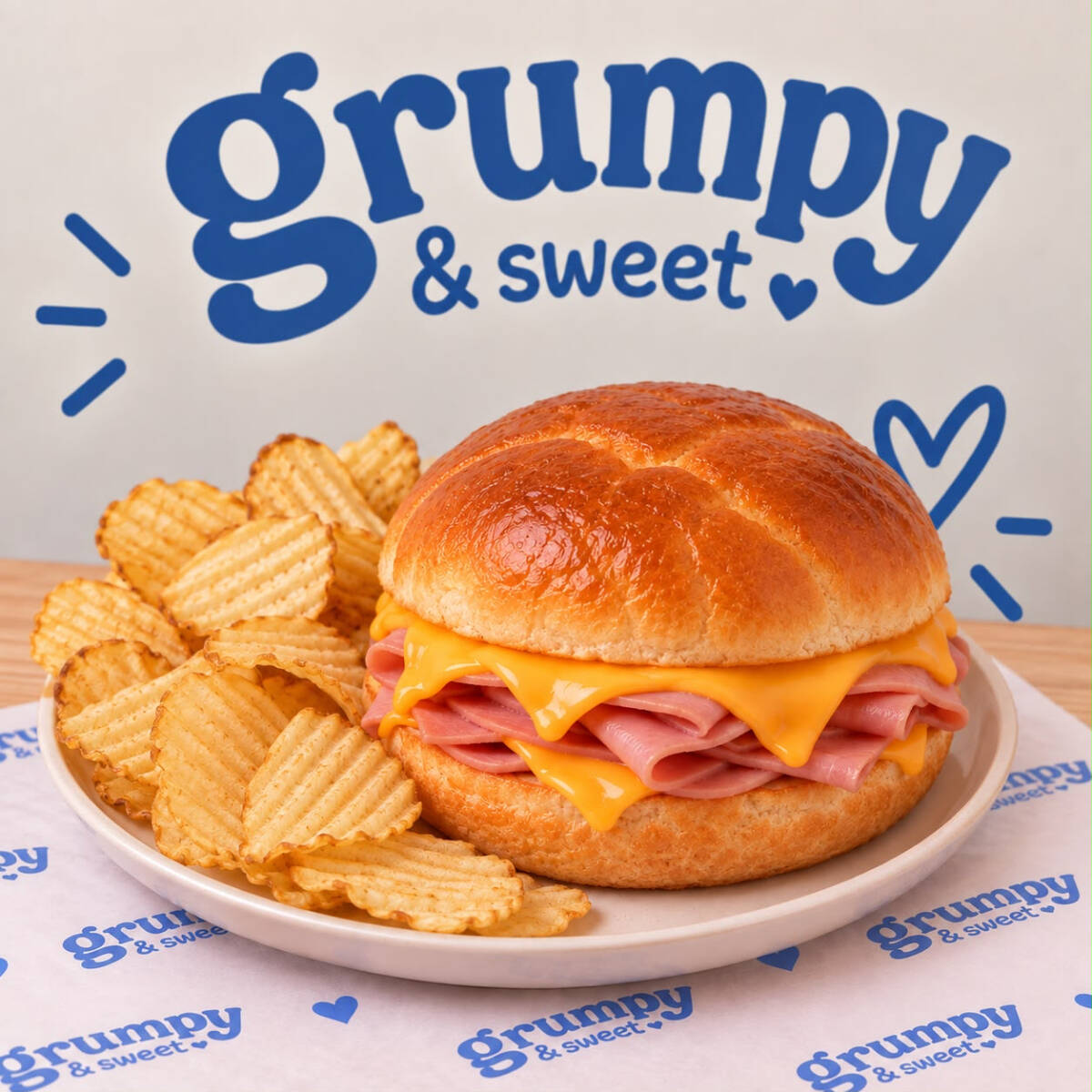Sándwich de jamón con queso