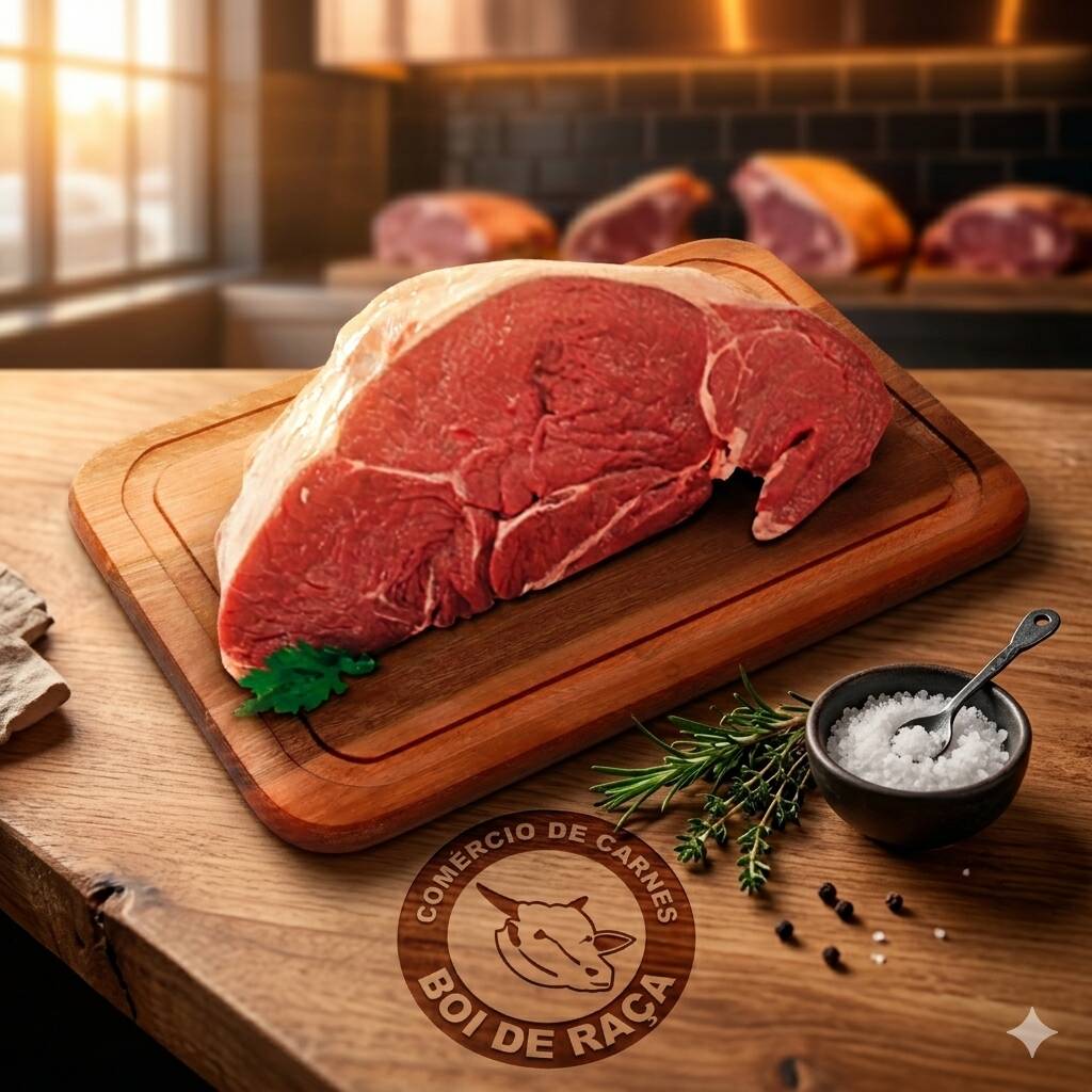 A alcatra é uma carne nobre, conhecida por sua maciez e sabor, perfeita para churrascos e grelhados.