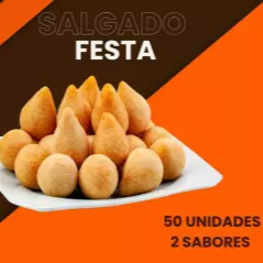 50 Salgados Crocantes, Podendo Escolher 2 Sabores