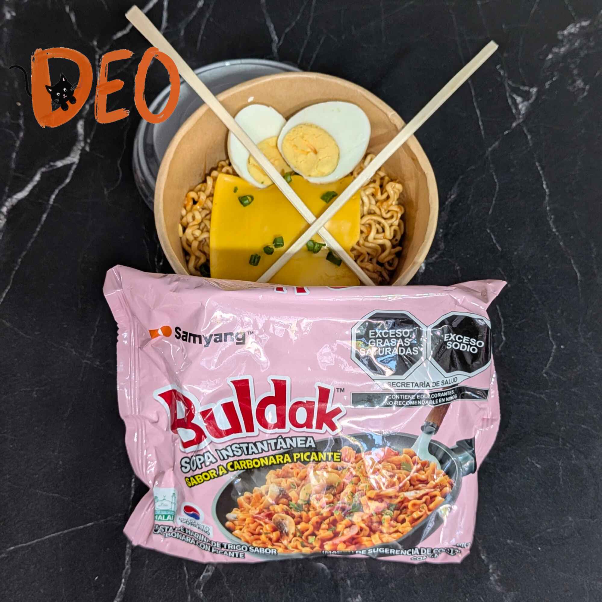 Buldak de Carbonara
