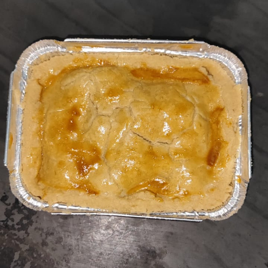 Empada de frango com requeijão, na marmita tamanho p (aprox 160g)