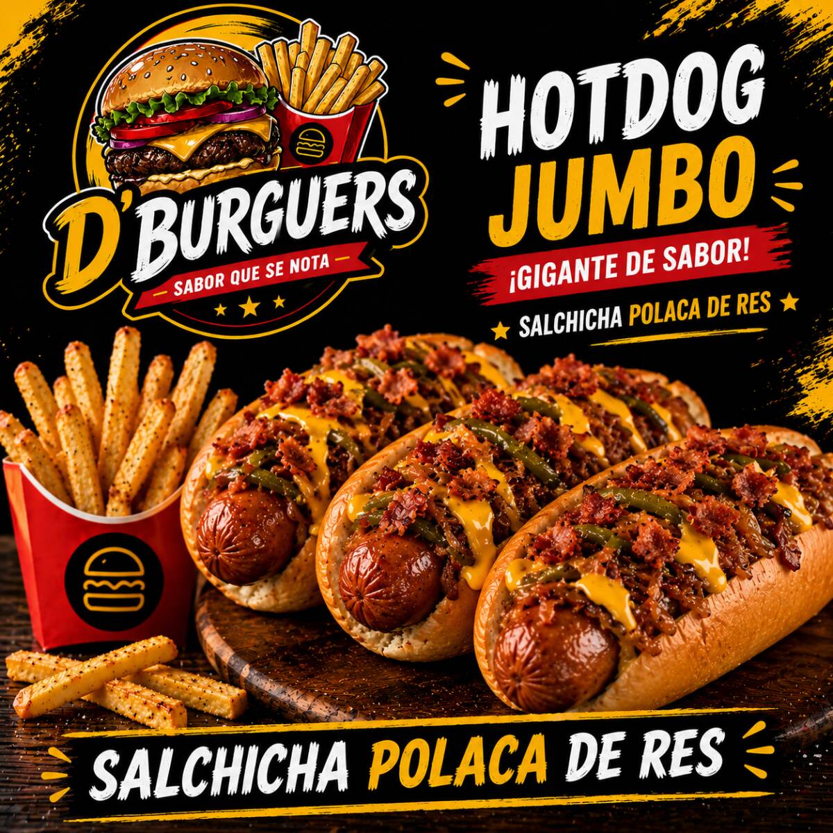 D´ COMBO HOTDOG JUMBO TRIPLE