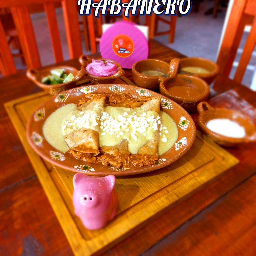 Enchiladas Verdes Habanero.