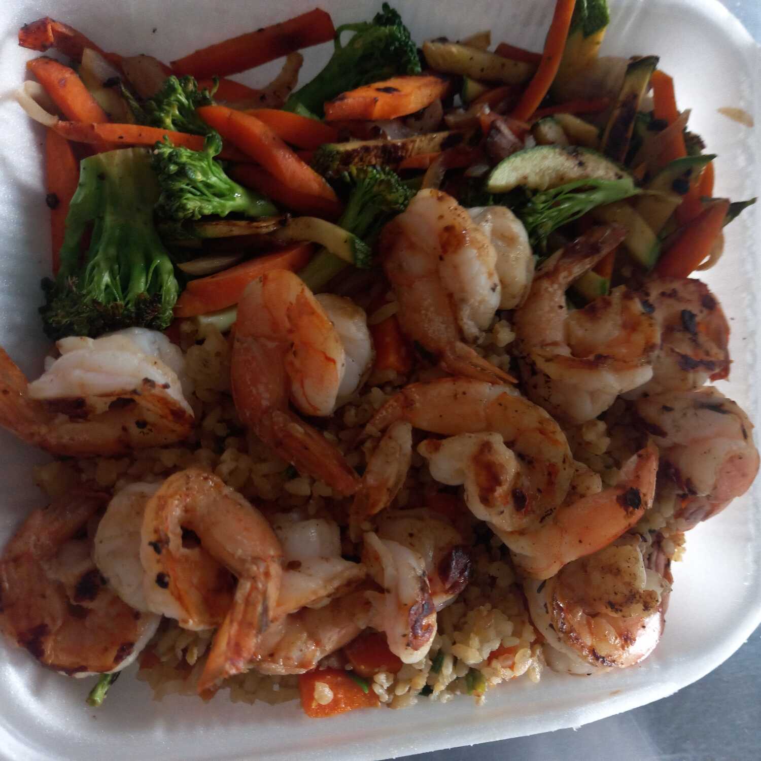 TEPPANYAKI CAMARONES A LA PLANCHA