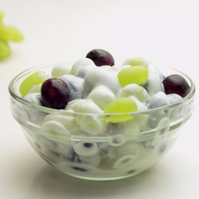Uvas con crema