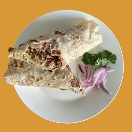 Burrito de Arrachera con Chilaquiles