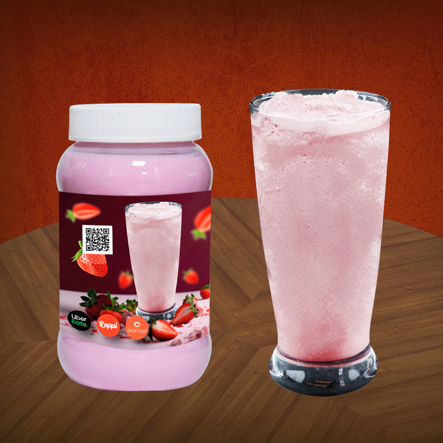 Frappe De Fresa de Leche 500 ml